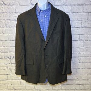 Oscar De La Renta Men's Blazer Jacket Size 46 Long Light Green Two Button Wool